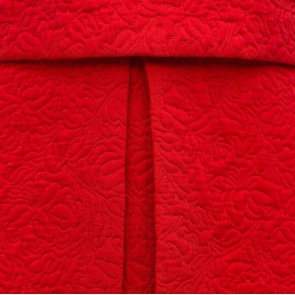 ZARA Red double layer jacquard dress Size XS - Picture 7 of 16